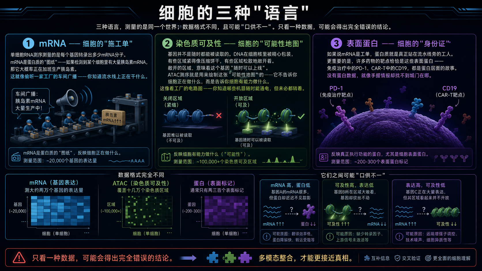 Multimodal: 一个细胞，三种语言：多模态大模型如何让AI读懂细胞的全部秘密
